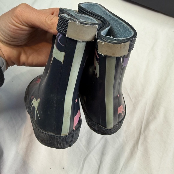 Joules Unisex Navy Printed Welly UNICORN Rain Boot Size 5 A020322 - Picture 8 of 8